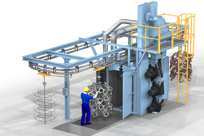 Hook Type Shot Blasting Machine