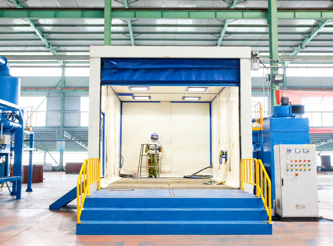 sand blasting room