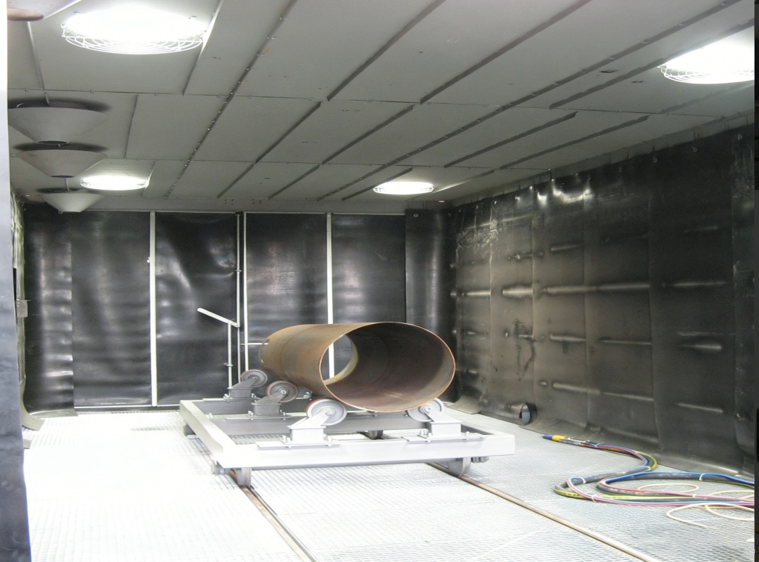 Sandblasting room