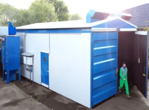 sandblasting room