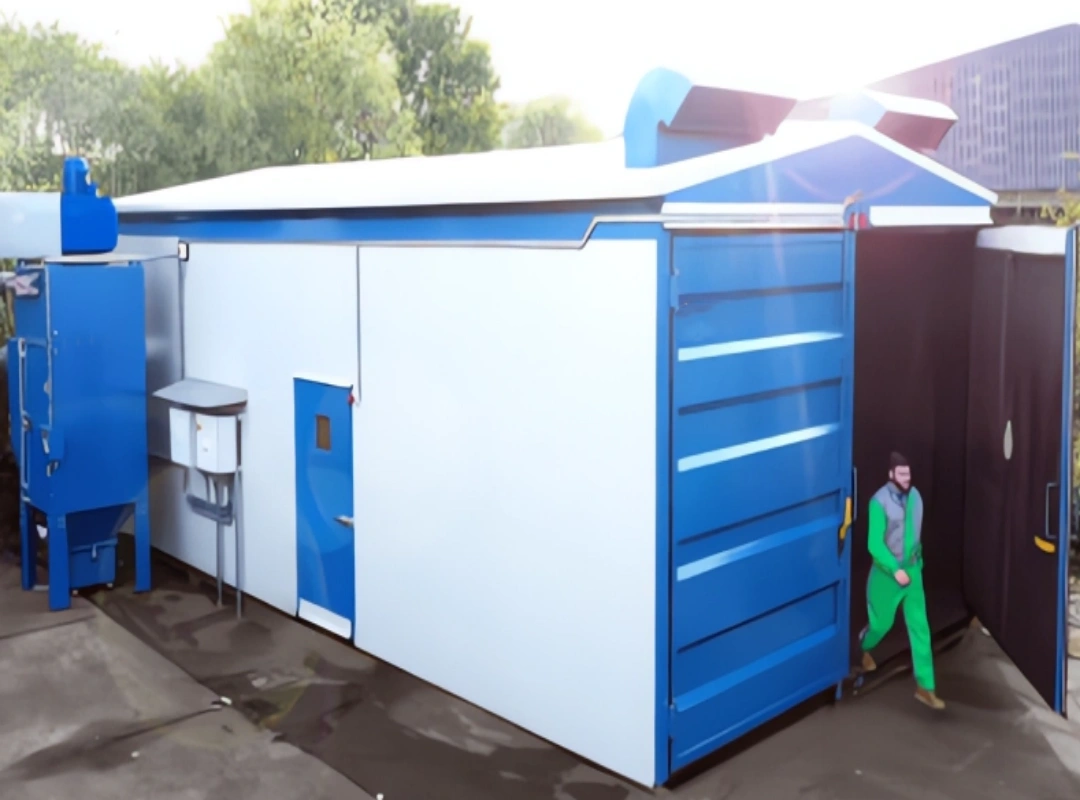 sandblasting room