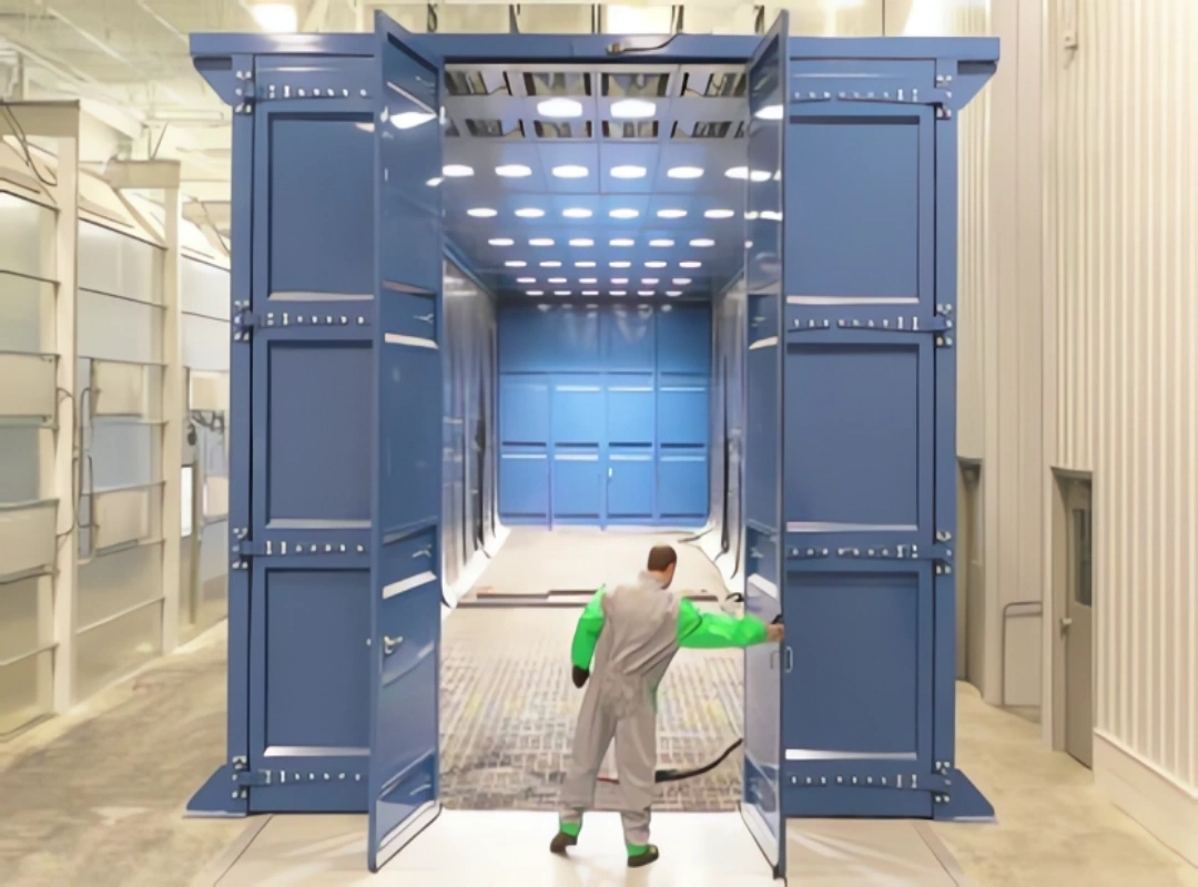 sandblasting room