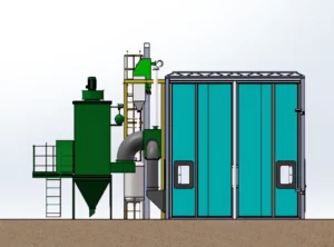 sandblasting room