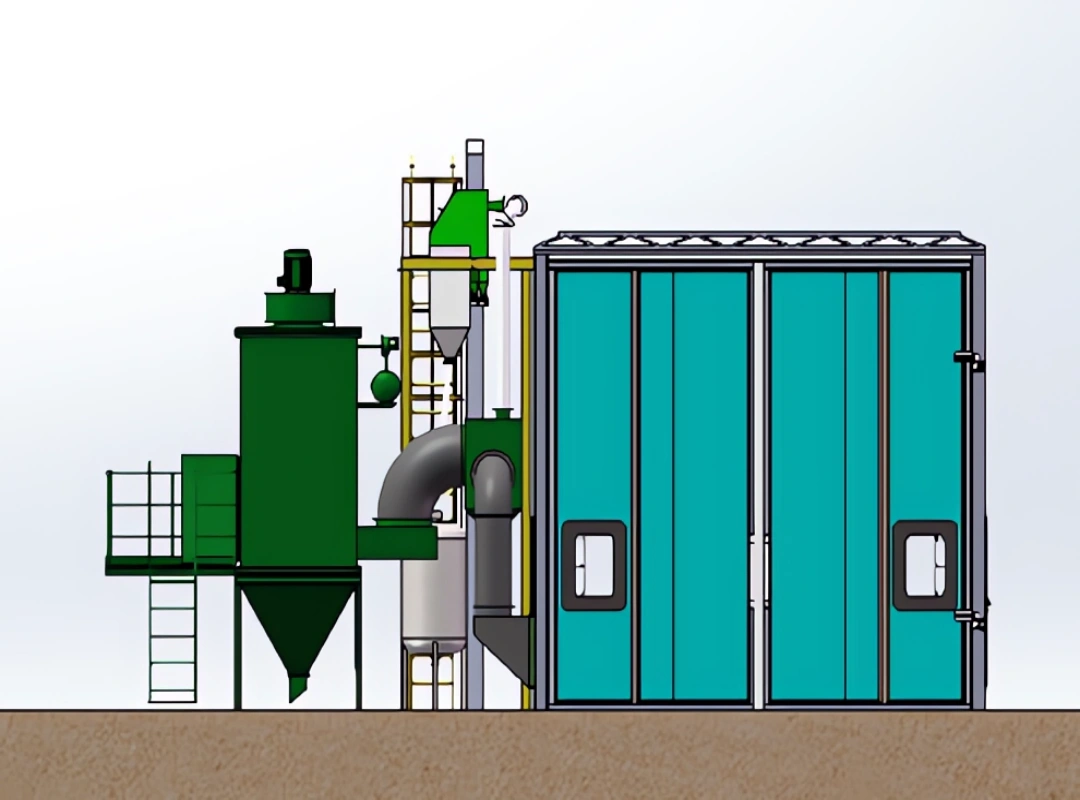 sandblasting room